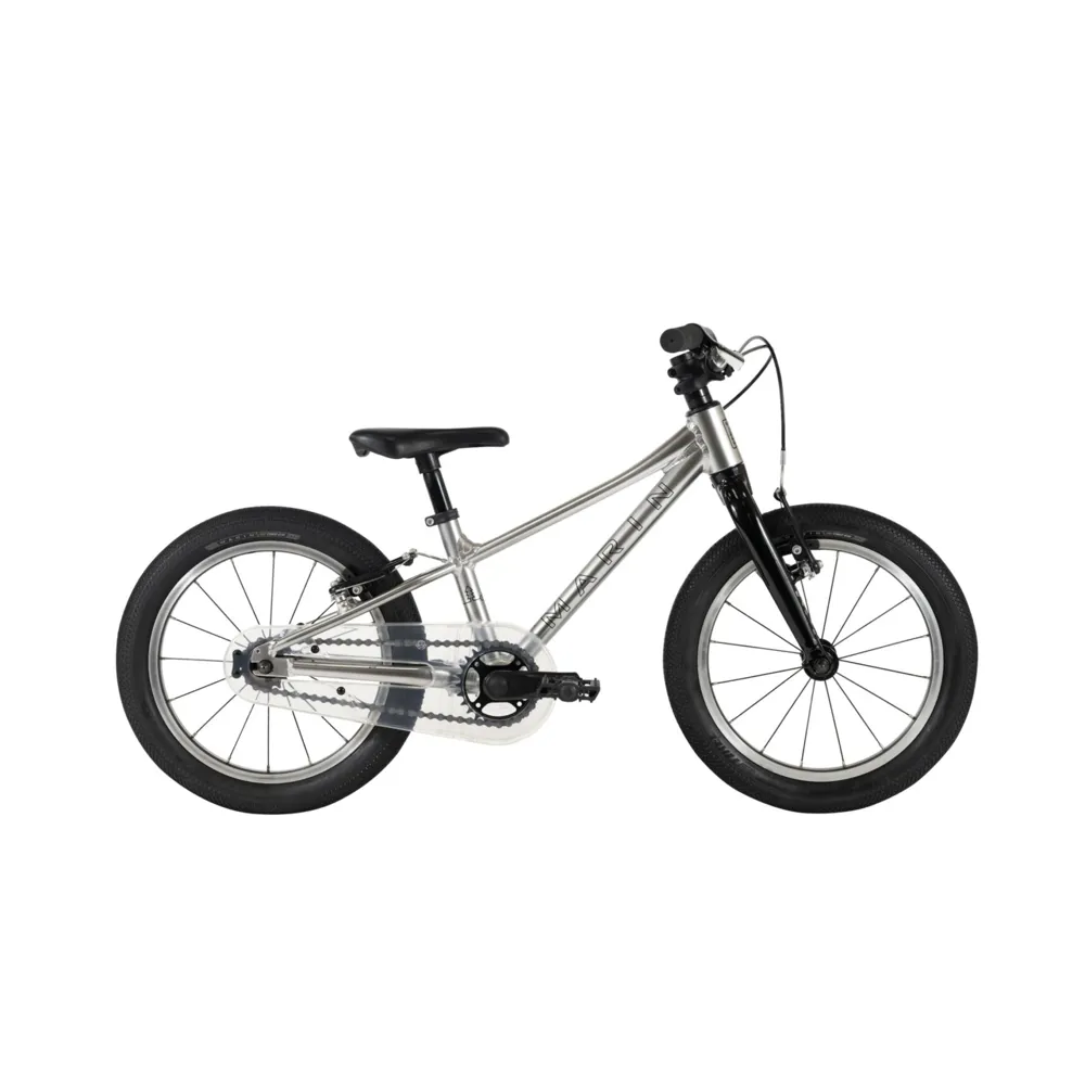 uPRISE Bikes Marin Coast Trail 16w 2025 Kids Bike - Silver/Black | Price match, 365 day return s, 18-Month Warranty, Finance Available & Free UK Delivery