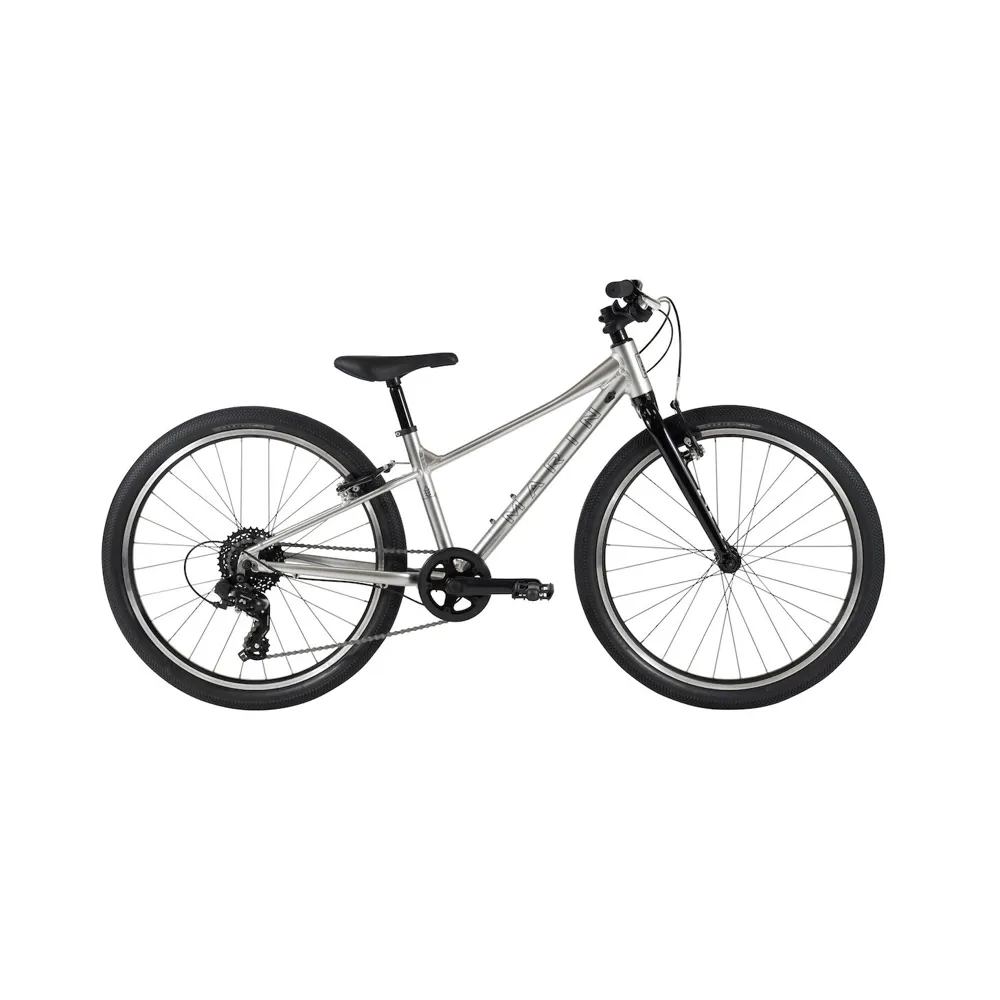 uPRISE Bikes Marin Coast Trail 24w 2025 Junior Bike - Silver/Black | Price match, 365 day return s, 18-Month Warranty, Finance Available & Free UK Delivery
