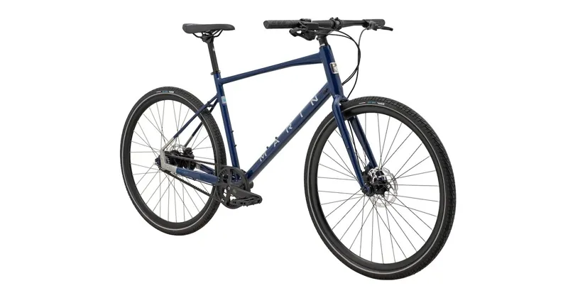 Marin Presidio 3 2024 Hybrid Bike - Navy/Silver-1