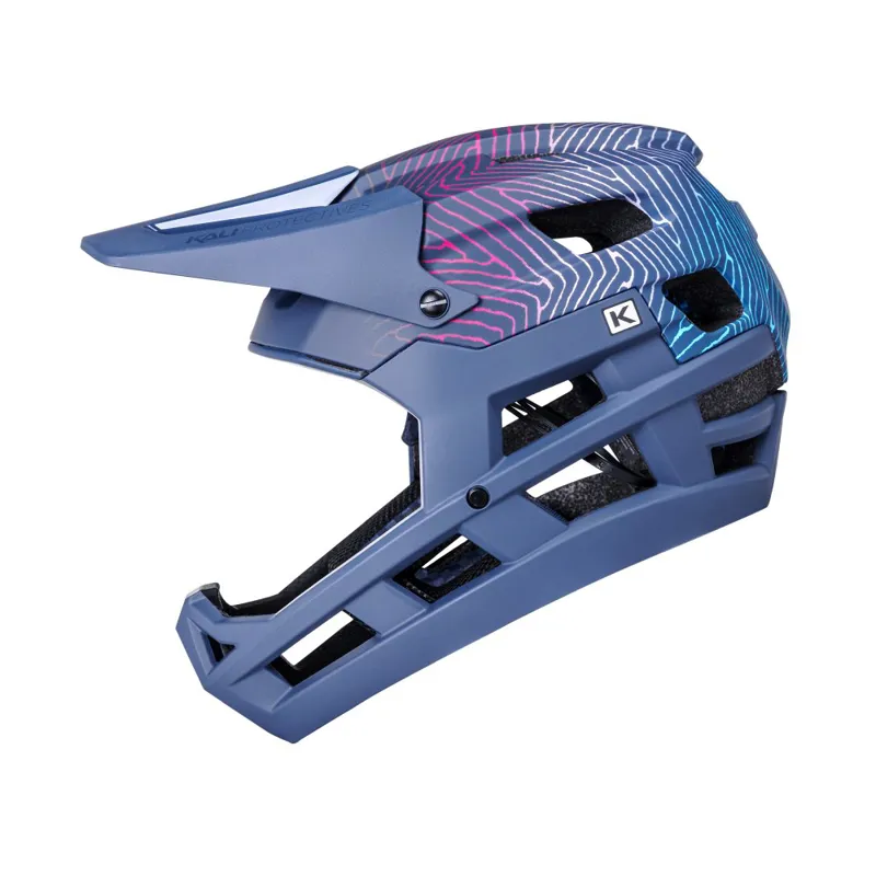 Kali LTD DH Invader Tread Full Face Helmet - Navy/Malt-1