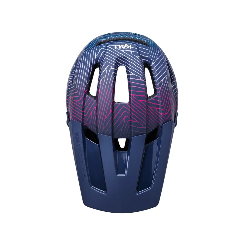 Kali LTD DH Invader Tread Full Face Helmet - Navy/Malt-2