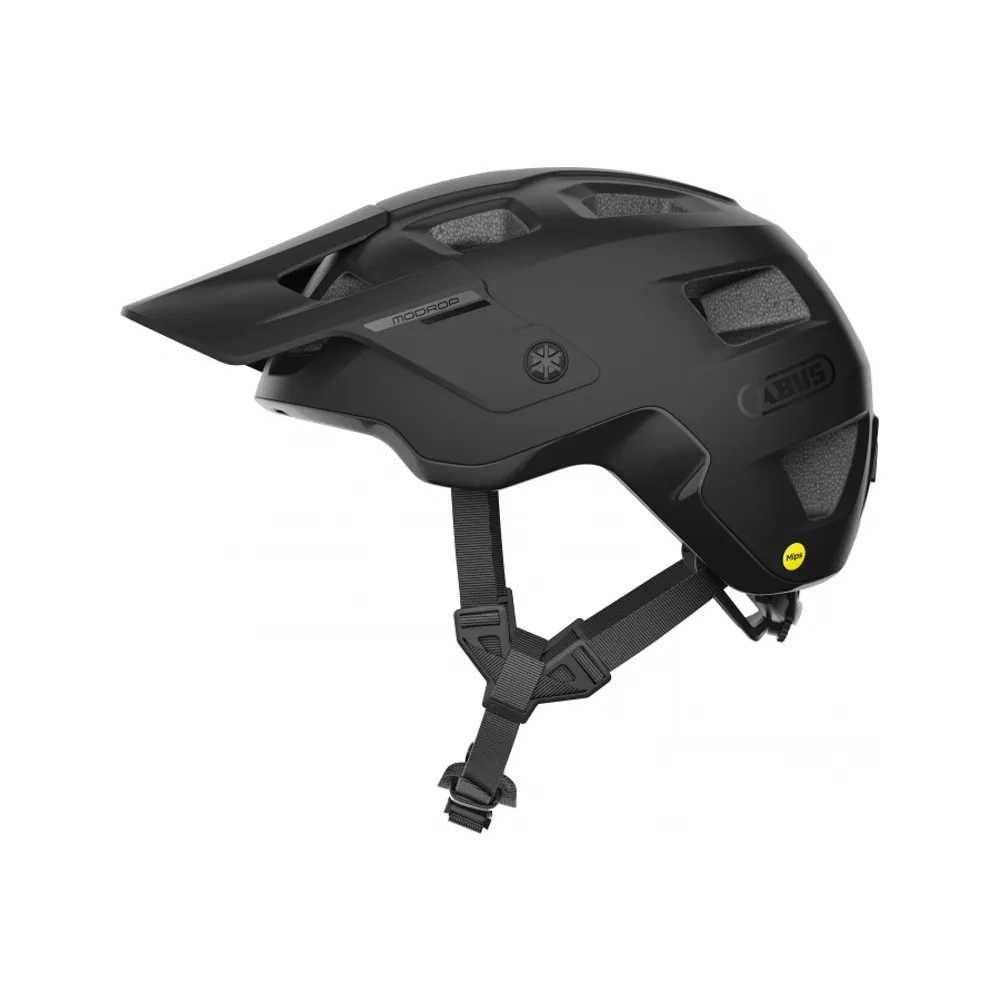 uPRISE Bikes Abus Modrop MIPS MTB Helmet - Black | Price match, 365 day return s, 18-Month Warranty, Finance Available & Free UK Delivery