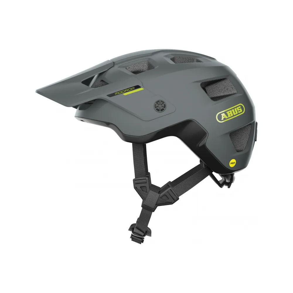 uPRISE Bikes Abus Modrop MIPS MTB Helmet - Grey | Price match, 365 day return s, 18-Month Warranty, Finance Available & Free UK Delivery