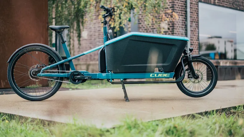 Cube Cargo Hybrid 500 Electric Cargo Bike - Blue-1