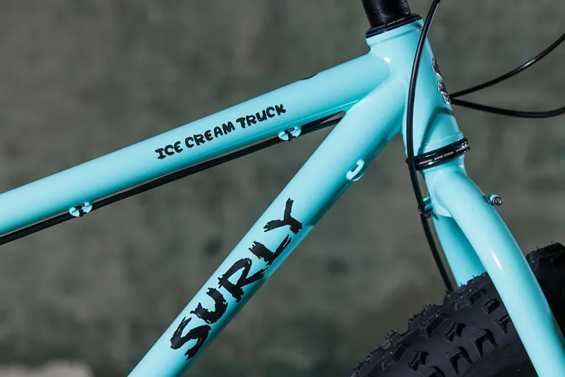 Surly Ice Cream Truck 2023 Fat Bike - Safety Mask Blue-7