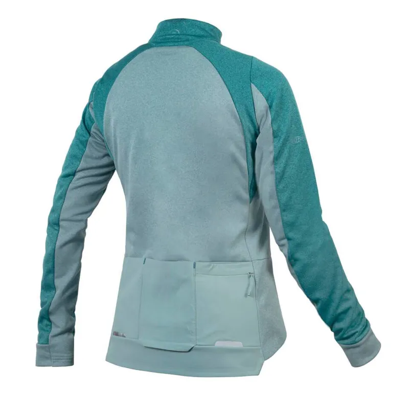 Endura GV500 Women's Long Sleeve Jersey - Spruce Green-1
