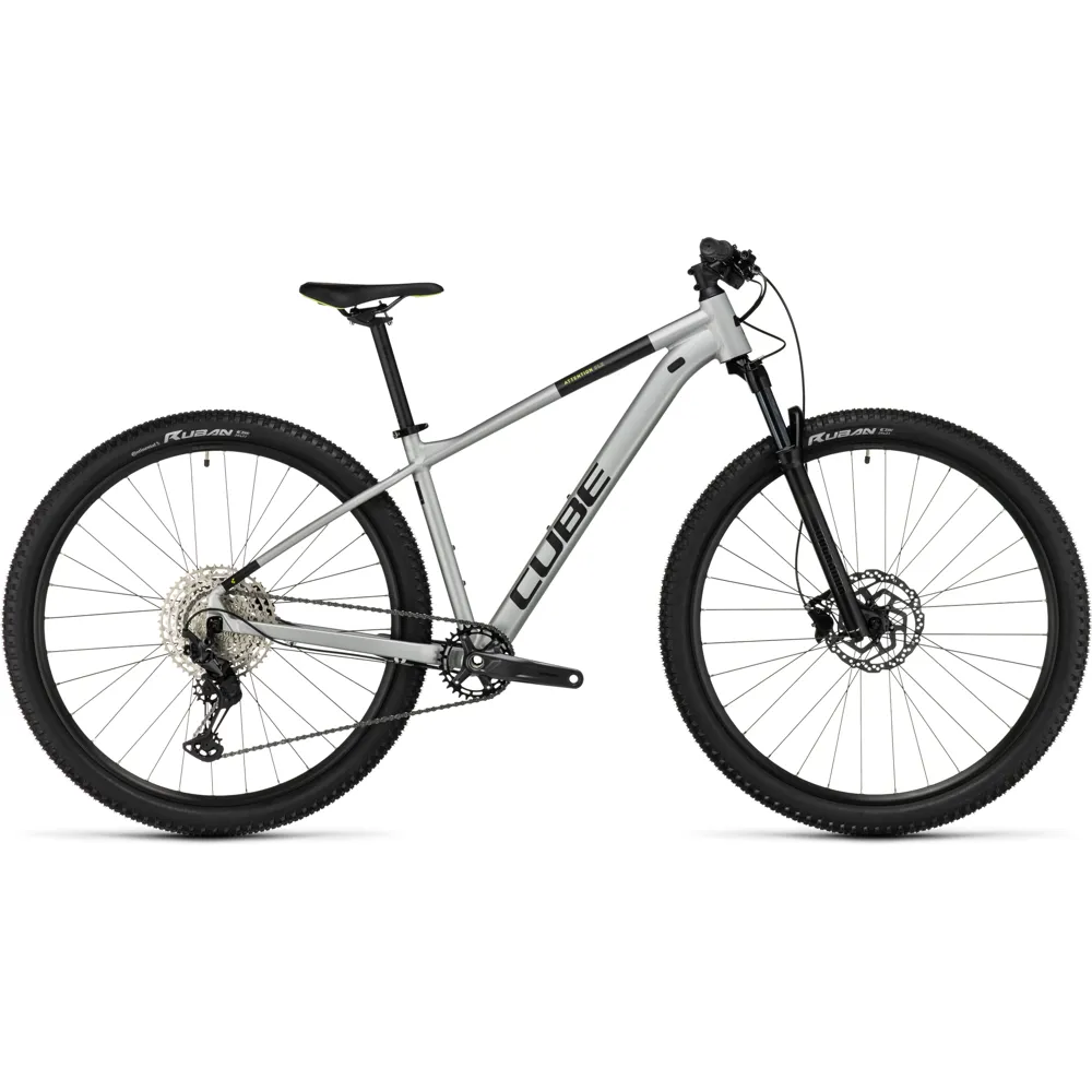 uPRISE Bikes Cube Attention SLX 27.5/29er 2024 Hardtail MTB - Silvergrey/Lime | Price match, 365 day return s, 18-Month Warranty, Finance Available & Free UK Delivery