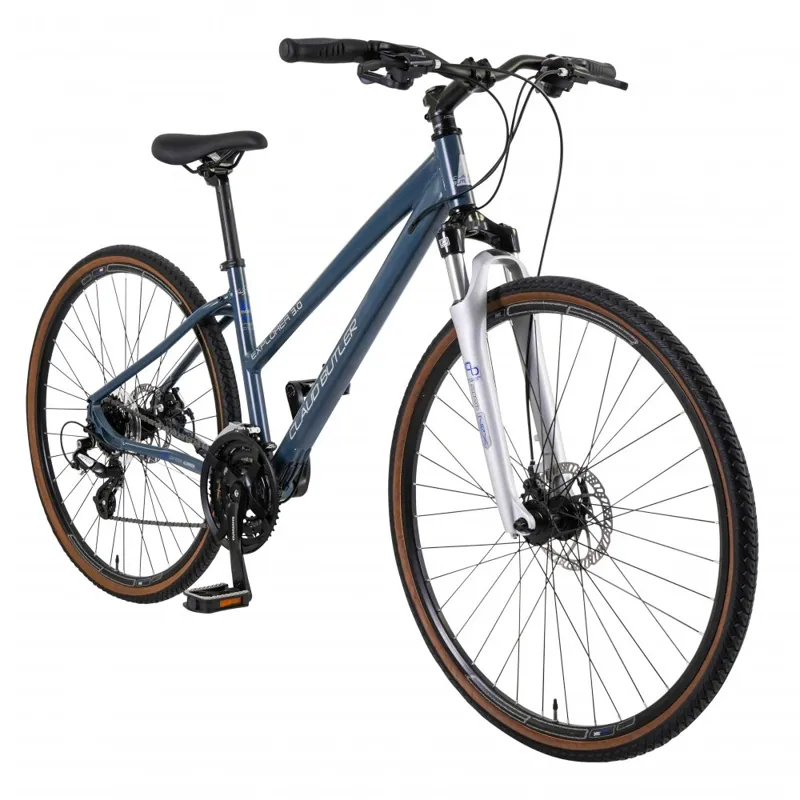 Claud Butler Explorer 3.0 Low Step Women's Hybrid Bike - Grey-1