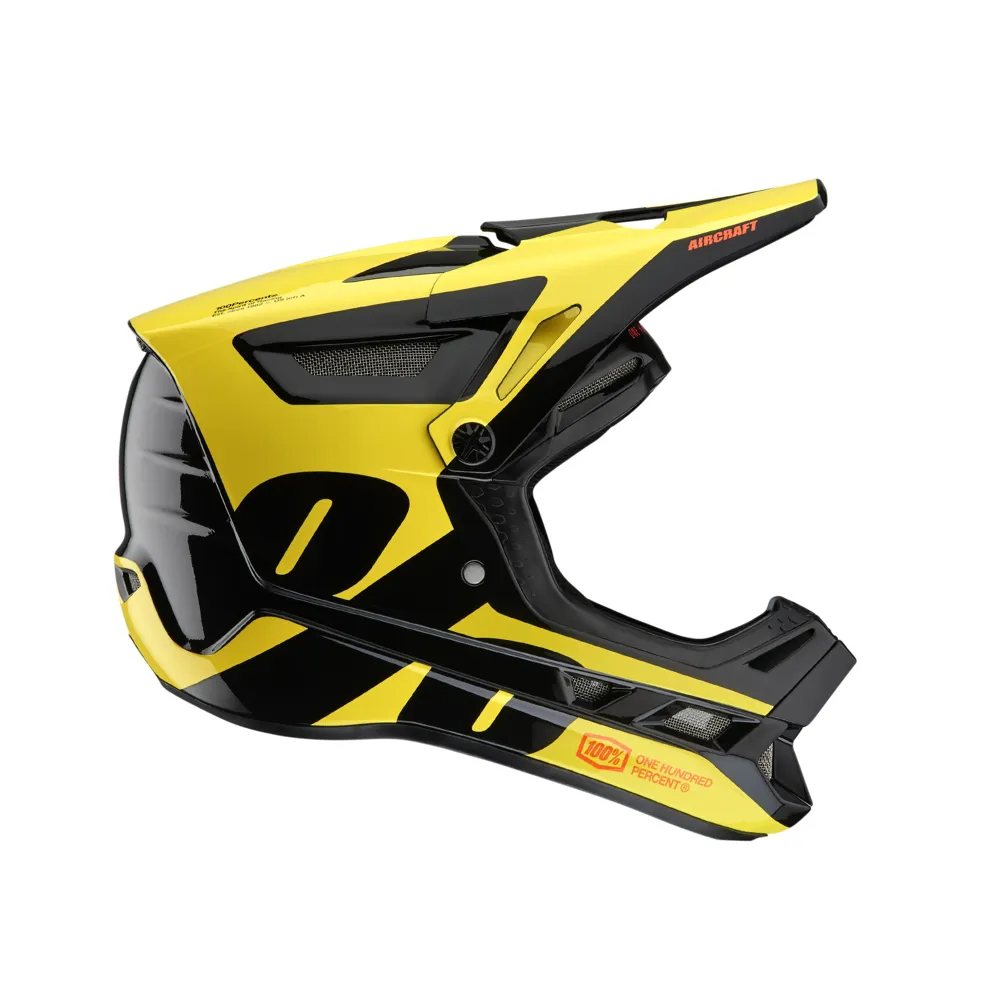uPRISE Bikes 100 Percent Aircraft Composite Full Face Helmet - LTD Neon Yellow | Price match, 365 day return s, 18-Month Warranty, Finance Available & Free UK Delivery