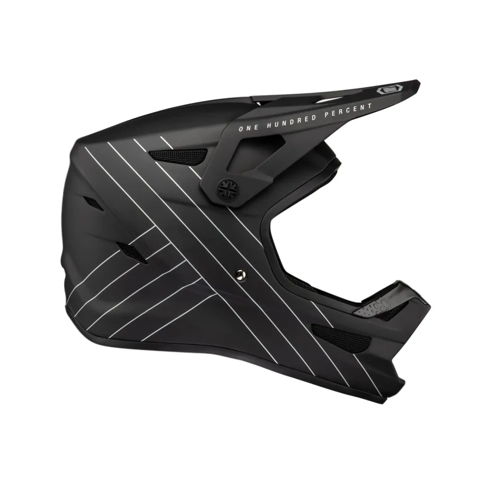 uPRISE Bikes 100 Percent Status Full Face MTB Helmet - Essential Black | Price match, 365 day return s, 18-Month Warranty, Finance Available & Free UK Delivery