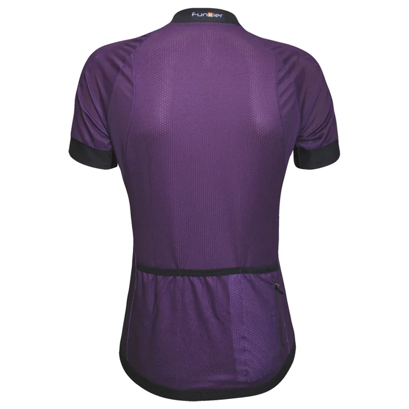 Funkier Ibera Active Womens Short Sleeve Jersey - Purple-2