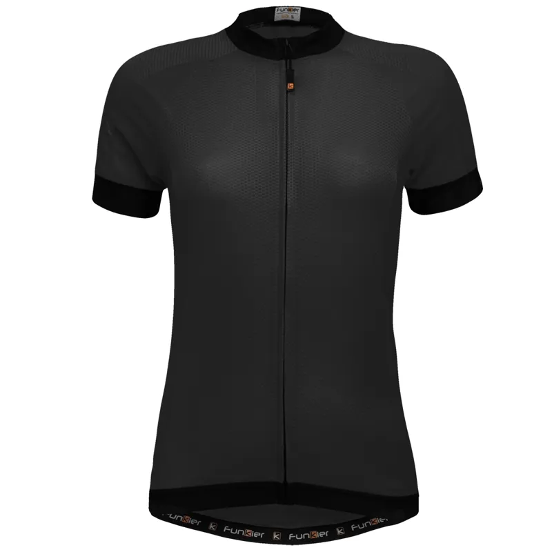 Funkier Ibera Active Womens Short Sleeve Jersey - Black-1