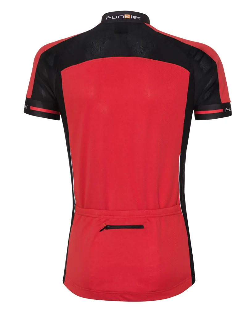 Funkier Sabre Active Kids Short Sleeve Jersey - Red-2