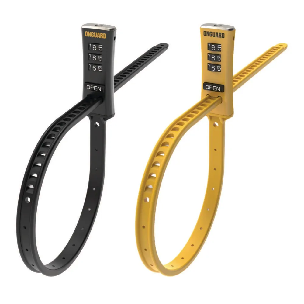uPRISE Bikes Onguard  ZIP Combination Lock - 2 Pack - Black And Yellow | Price match, 365 day return s, 18-Month Warranty, Finance Available & Free UK Delivery