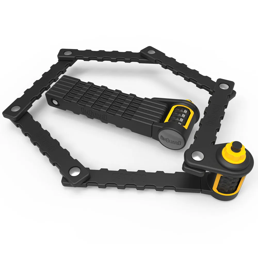 uPRISE Bikes Onguard K9 Key Link Plate Folding Lock - Black | Price match, 365 day return s, 18-Month Warranty, Finance Available & Free UK Delivery