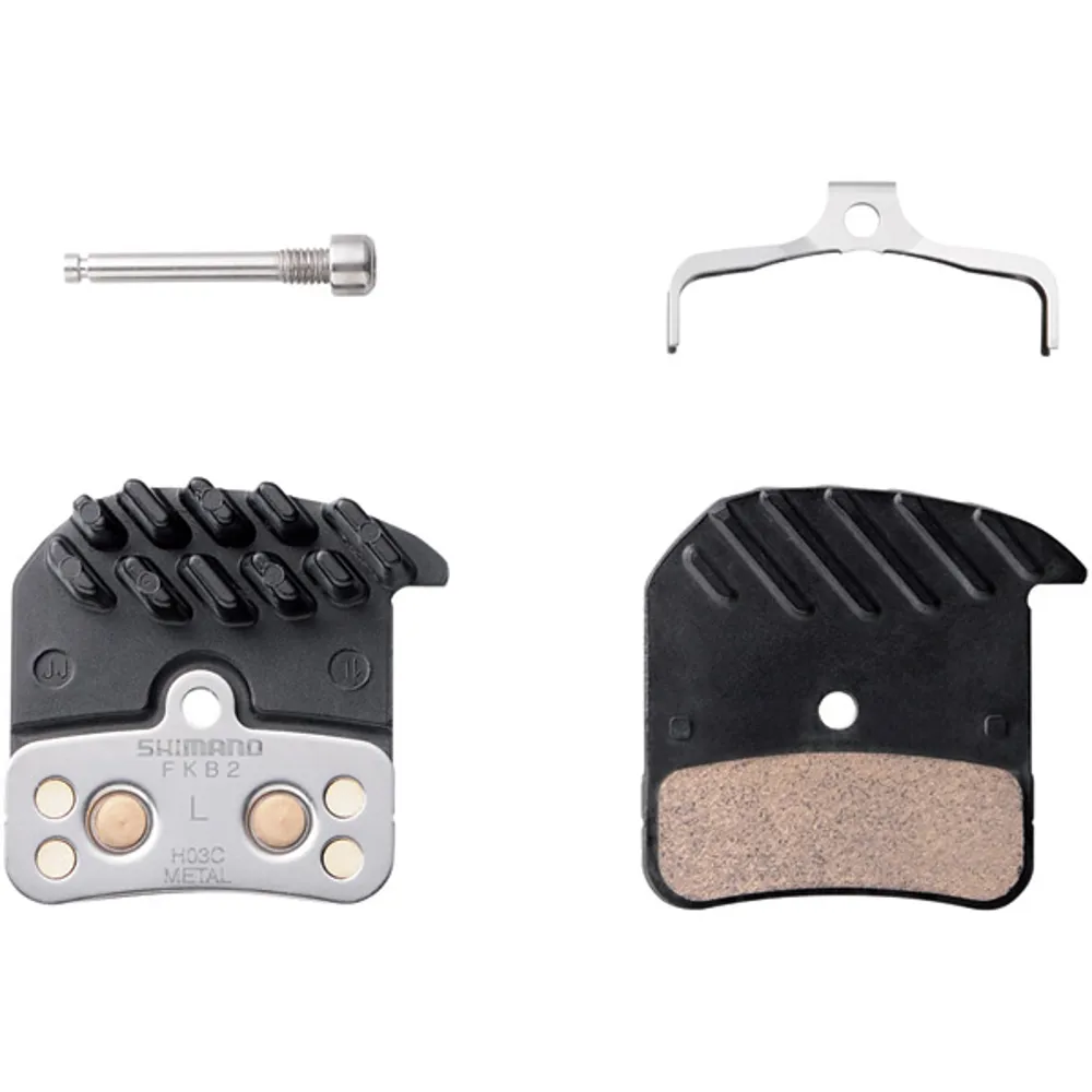 uPRISE Bikes Shimano H03C Disc Brake Pads Spring Cooling Fins Alloy Backed Sintered | Price match, 365 day return s, 18-Month Warranty, Finance Available & Free UK Delivery