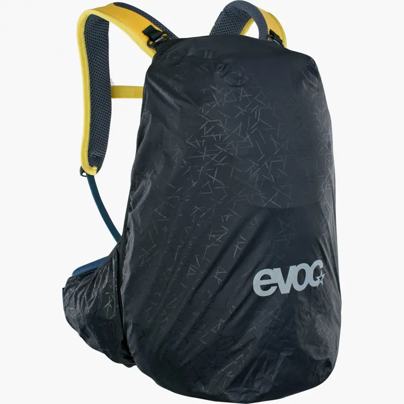 Evoc Trail Pro Protector 16 Litres Backpack - Curry/Denim-8