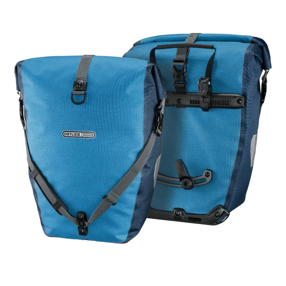 uPRISE Bikes Ortlieb Back Roller Plus QL2.1 Pannier Bags - 40 Litre - Dusk Blue/Denim | Price match, 365 day return s, 18-Month Warranty, Finance Available & Free UK Delivery