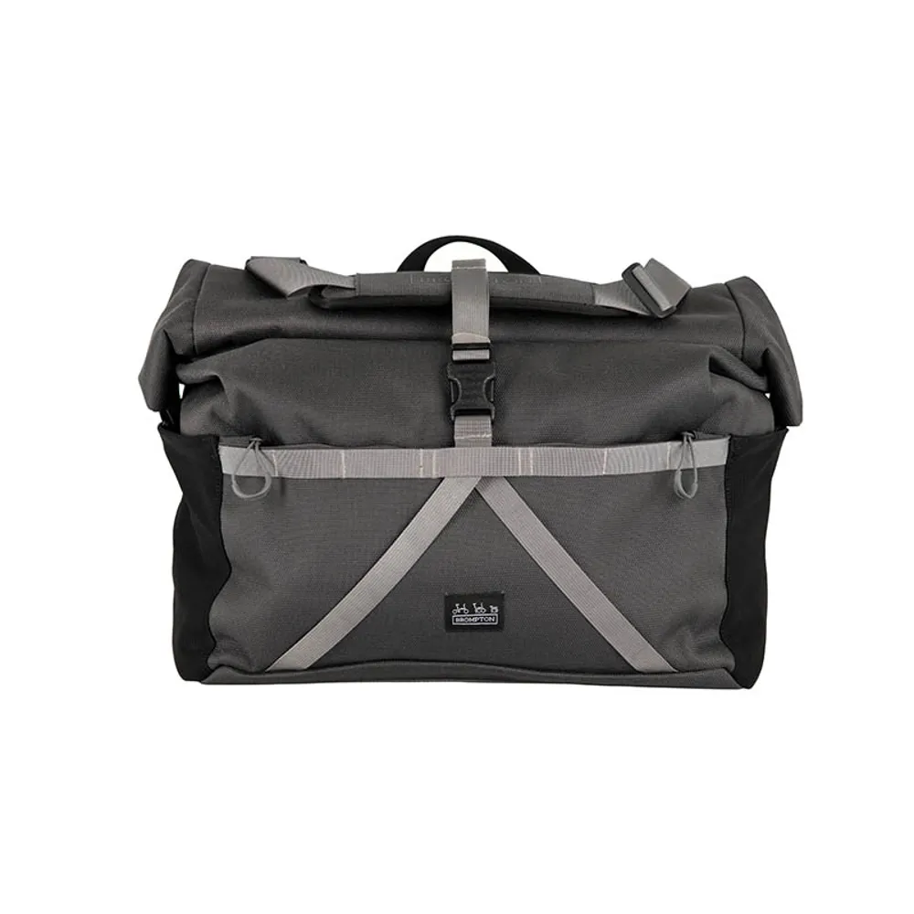 uPRISE Bikes Brompton Borough Roll Top Bag - Large - Grey | Price match, 365 day return s, 18-Month Warranty, Finance Available & Free UK Delivery