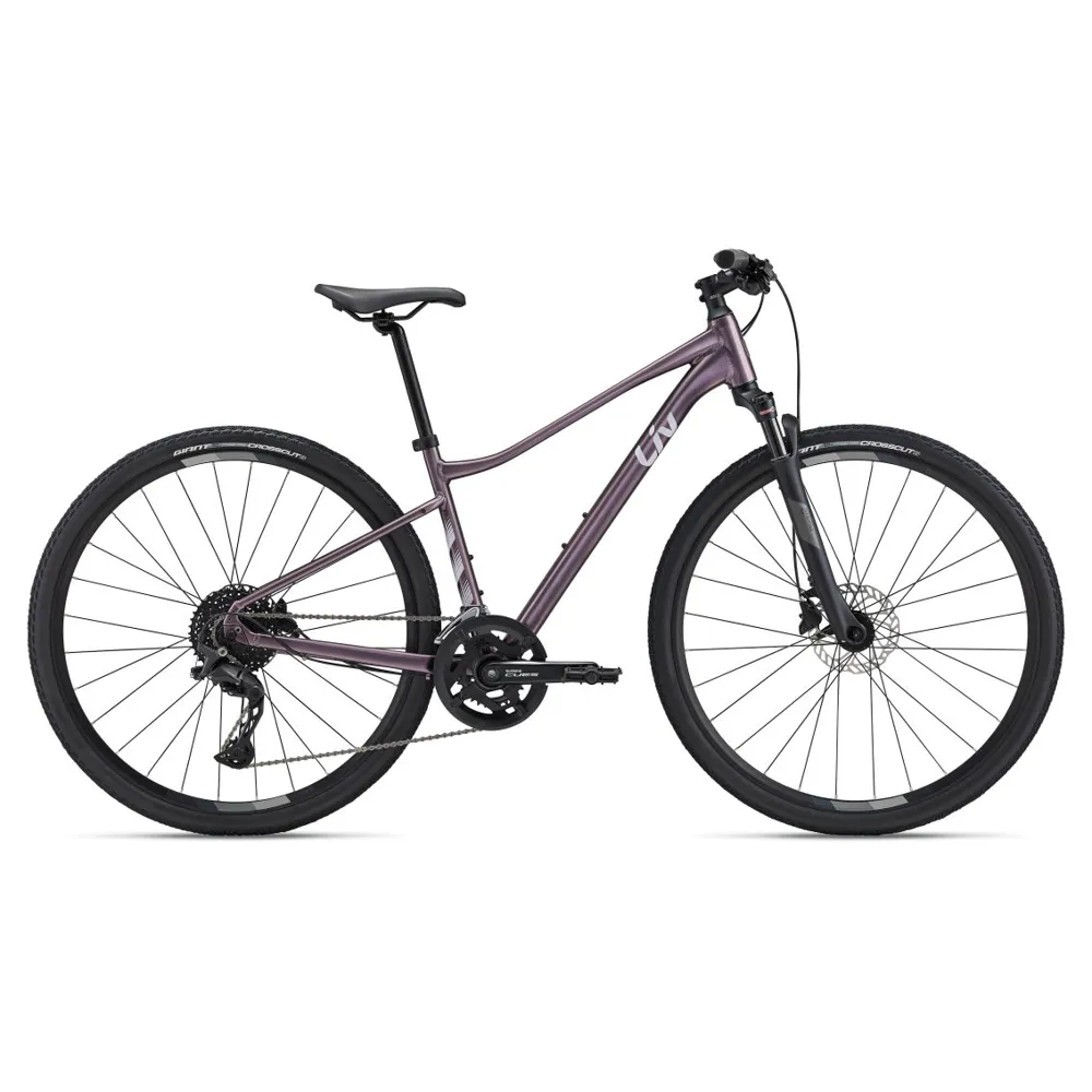 uPRISE Bikes Liv Rove 1 DD 2024 Women's Hybrid Bike - Twilight Mauve | Price match, 365 day return s, 18-Month Warranty, Finance Available & Free UK Delivery
