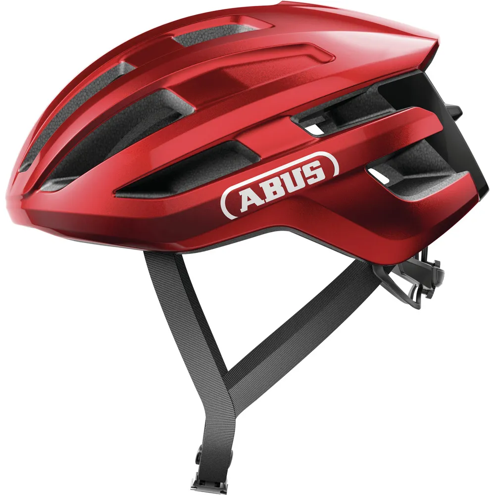 uPRISE Bikes Abus Powerdome Road Helmet - Blaze Red | Price match, 365 day return s, 18-Month Warranty, Finance Available & Free UK Delivery