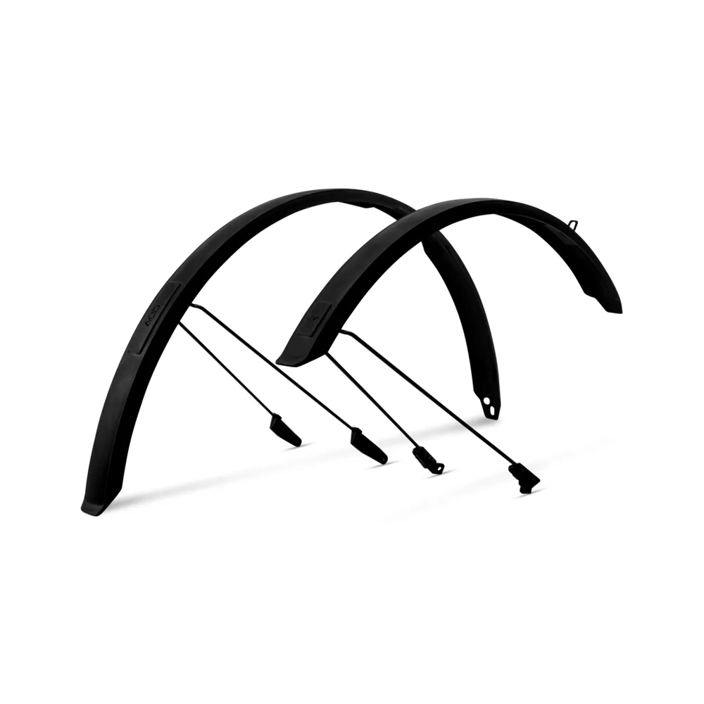 uPRISE Bikes Cube Acid Mudguard Set - 50mm x 28 Inch - Black | Price match, 365 day return s, 18-Month Warranty, Finance Available & Free UK Delivery