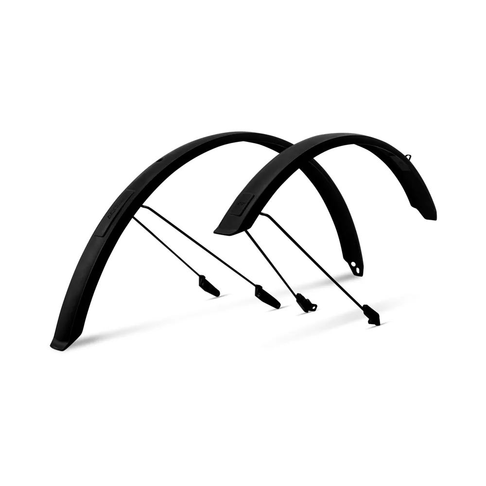 uPRISE Bikes Cube Acid 28 Inch 53mm BB Mount Mudguard Set - Black | Price match, 365 day return s, 18-Month Warranty, Finance Available & Free UK Delivery