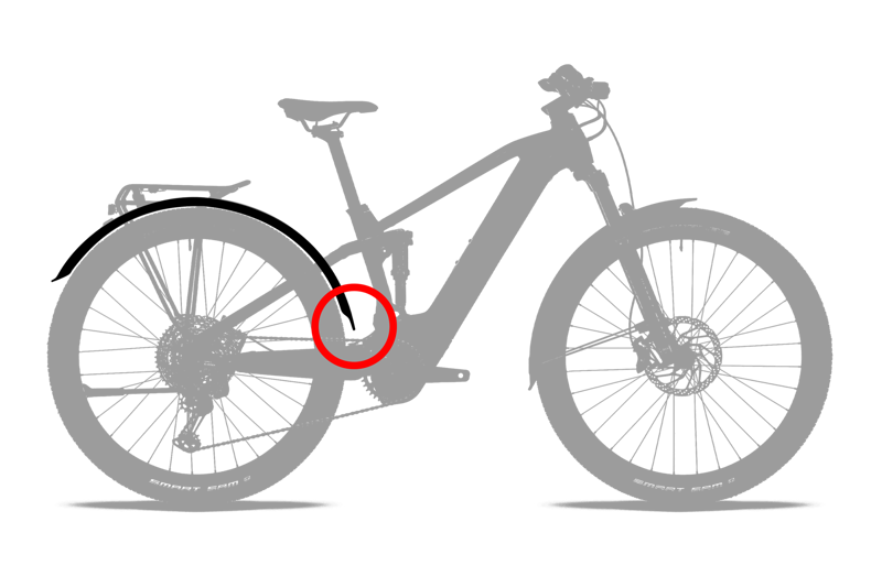 Cube Acid 27.5 Inch 75mm Mudguard Set - Black-4