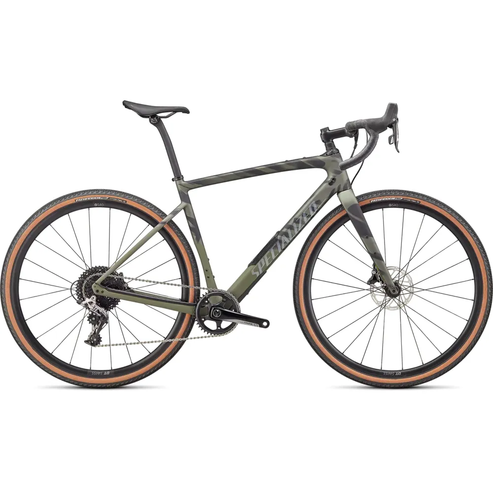uPRISE Bikes Specialized Diverge Comp Carbon Gravel Road Bike - Olive/Oak - 52cm | Price match, 365 day return s, 18-Month Warranty, Finance Available & Free UK Delivery