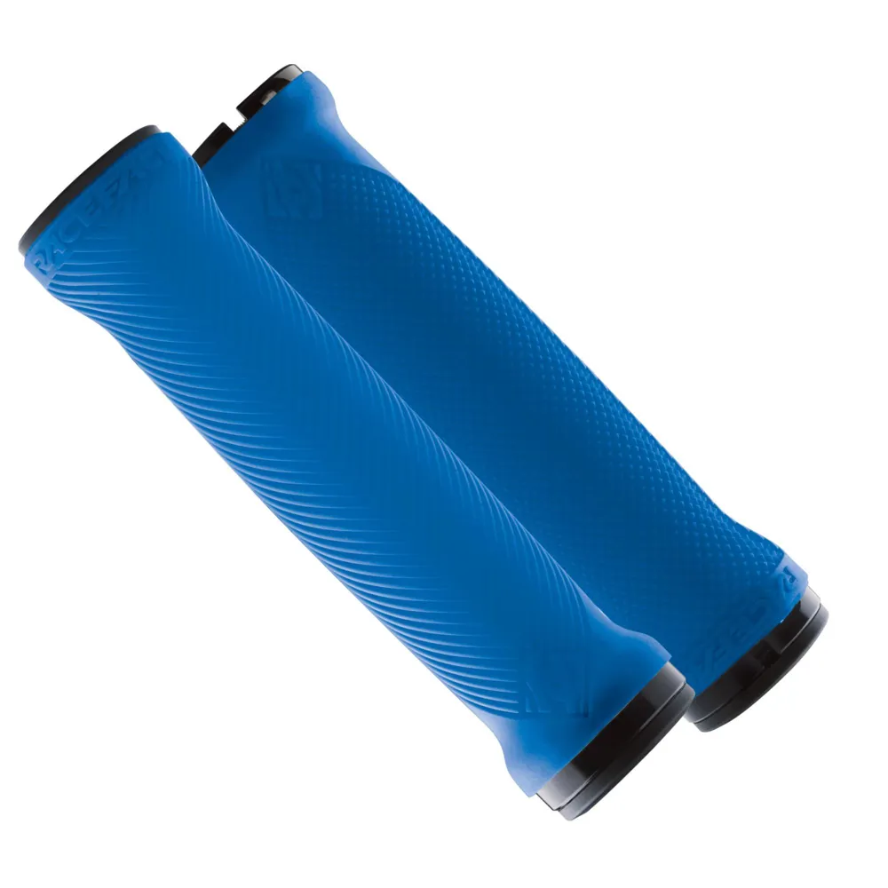 uPRISE Bikes Race Face Love Handle Lock-On MTB Grips - Blue | Price match, 365 day return s, 18-Month Warranty, Finance Available & Free UK Delivery