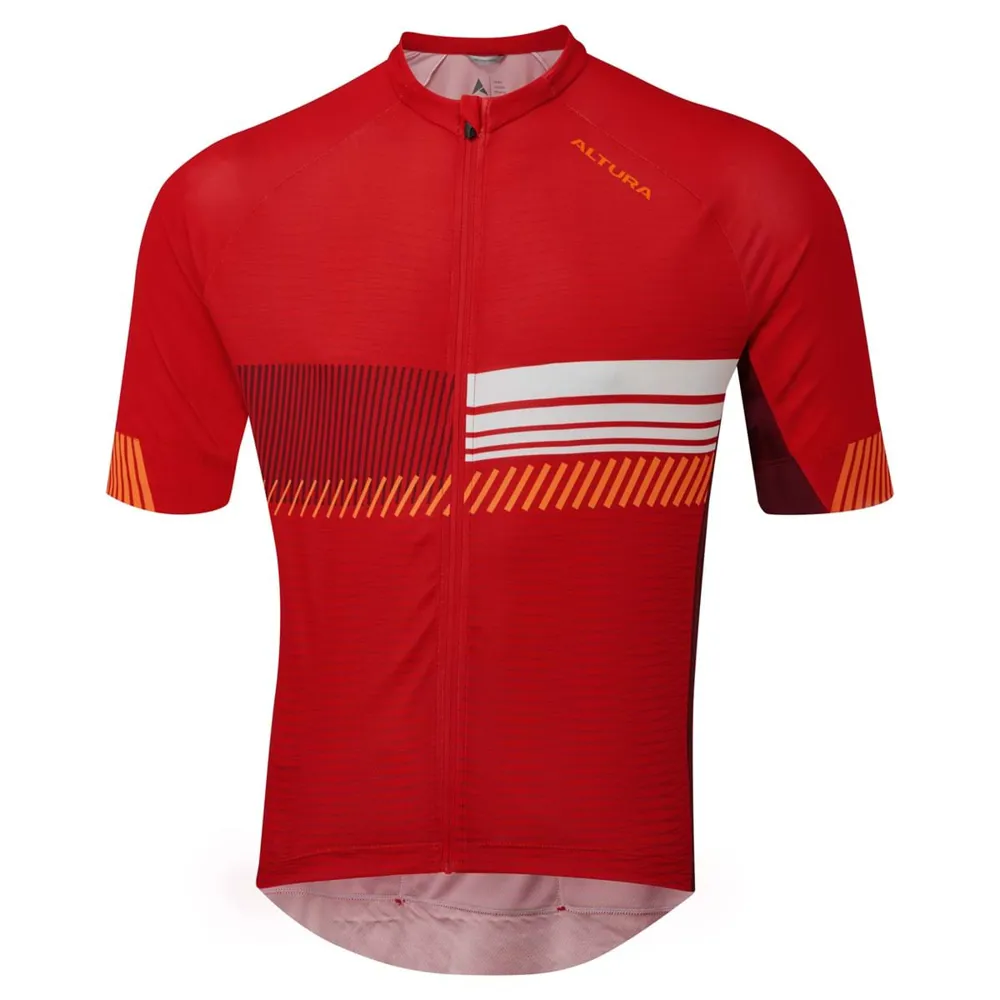 uPRISE Bikes Altura Club Men's Short Sleeve Jersey - Red/Maroon - Small | Price match, 365 day return s, 18-Month Warranty, Finance Available & Free UK Delivery