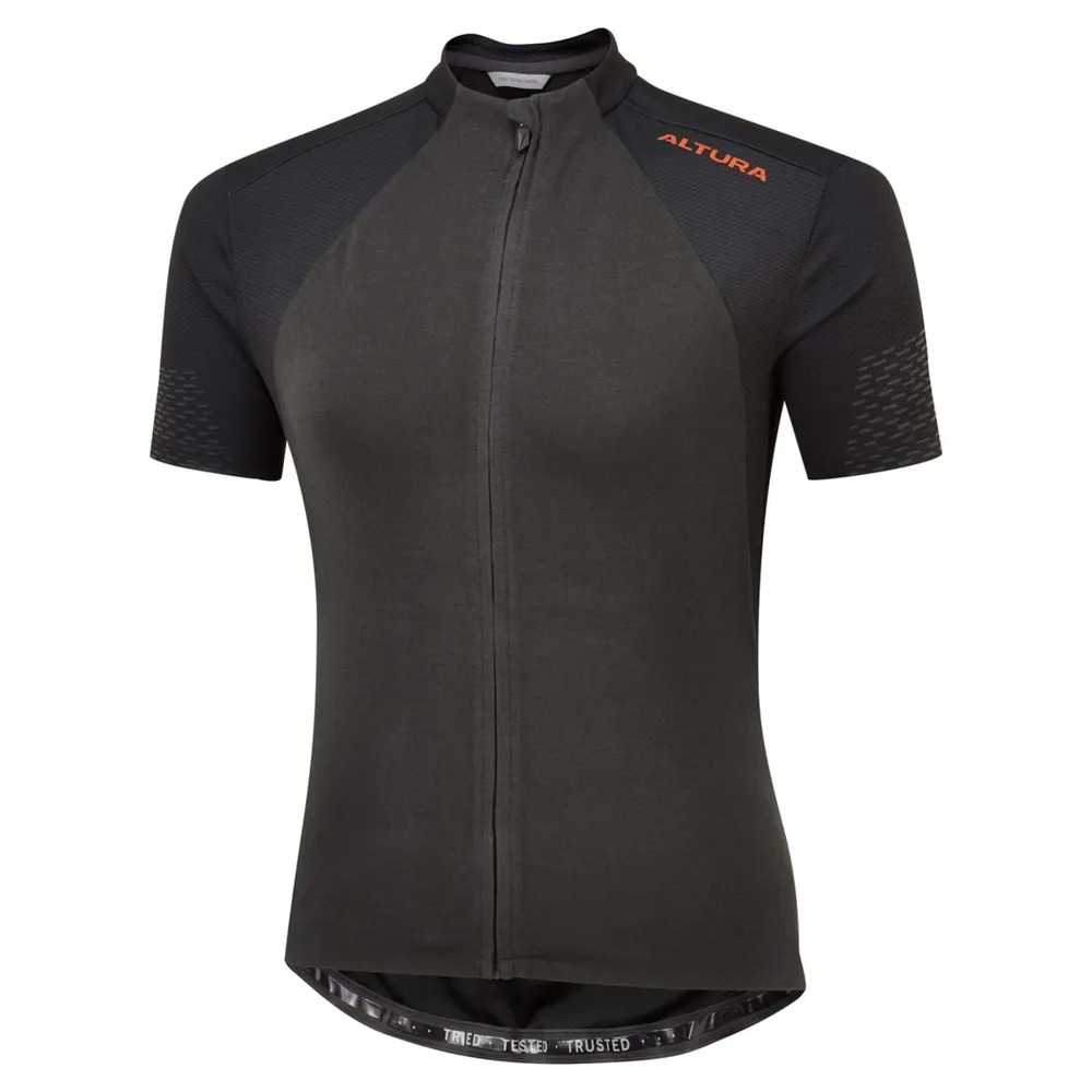 uPRISE Bikes Altura Endurance Womens Short Sleeve Jersey - Charcoal/Orange | Price match, 365 day return s, 18-Month Warranty, Finance Available & Free UK Delivery