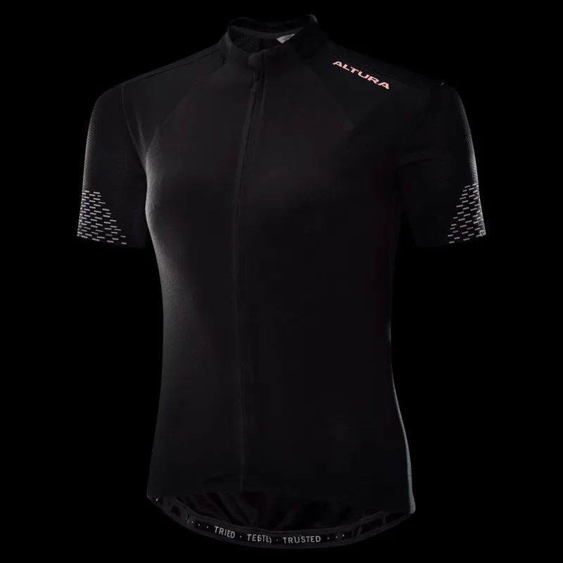 Altura Endurance Womens Short Sleeve Jersey - Charcoal/Orange-1
