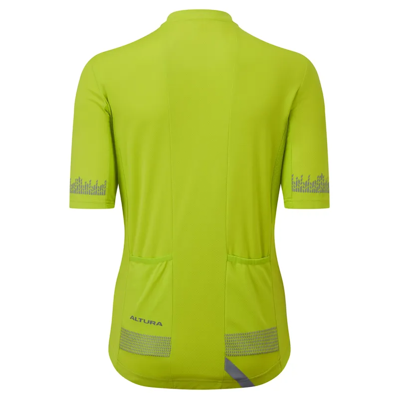 Altura Nightvision Women's Short Sleeve Jersey - Lime-1