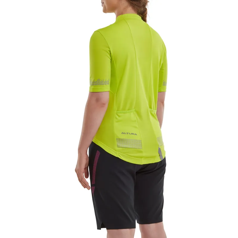 Altura Nightvision Women's Short Sleeve Jersey - Lime-4