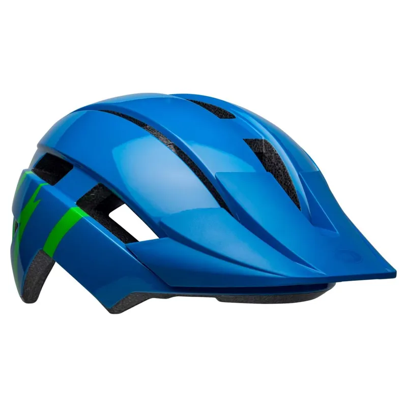 Bell Sidetrack II MIPS Youth Helmet - 50-57cm -Strike Gloss Blue/Green-2
