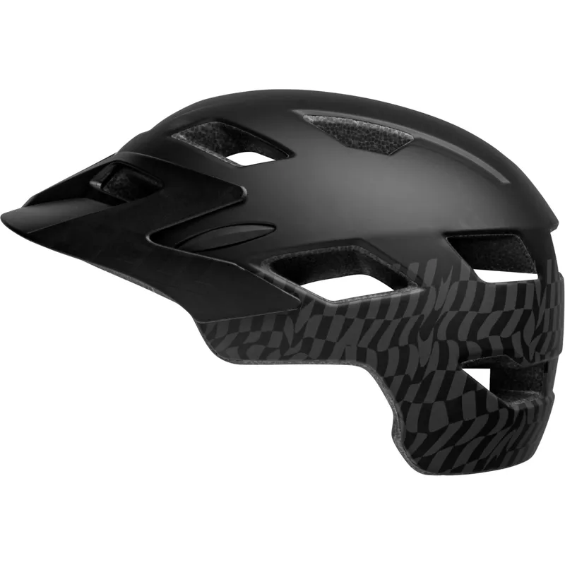 Bell Sidetrack Child Helmet  - 47-54cm - Wavy Checks/Matte Black-1