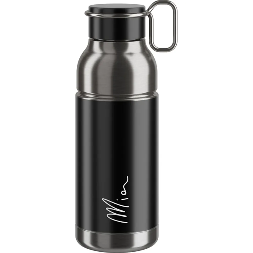 uPRISE Bikes Elite Mia Stainless Steel Bottle - 650ml - Black/Silver | Price match, 365 day return s, 18-Month Warranty, Finance Available & Free UK Delivery