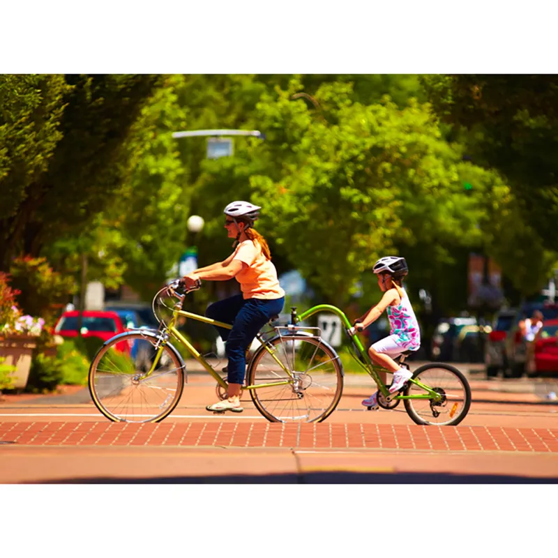 Burley Piccolo 7 Speed Tag A Long Trailer Cycle - Green-5