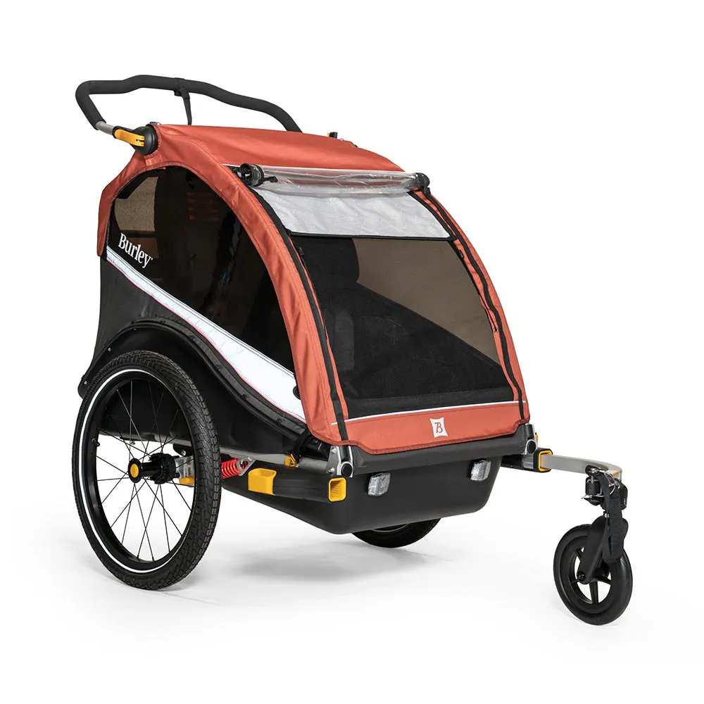 uPRISE Bikes Burley Cub X Bike Child Trailer/Stroller - Red | Price match, 365 day return s, 18-Month Warranty, Finance Available & Free UK Delivery
