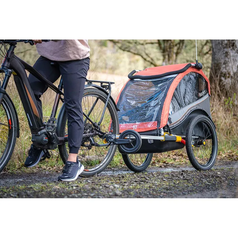Burley Cub X Bike Child Trailer/Stroller - Red-6