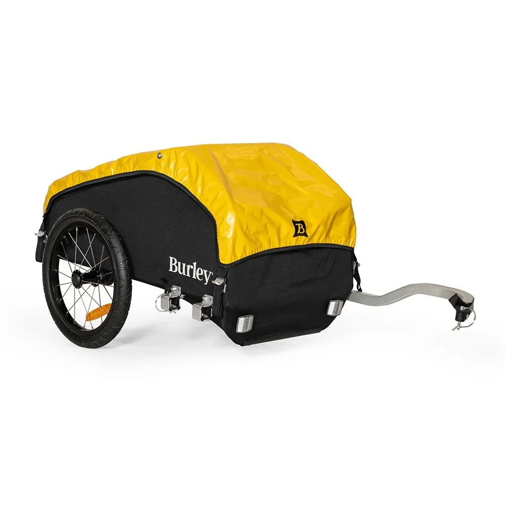 uPRISE Bikes Burley Nomad Cargo Bike Trailer - Black/Yellow | Price match, 365 day return s, 18-Month Warranty, Finance Available & Free UK Delivery
