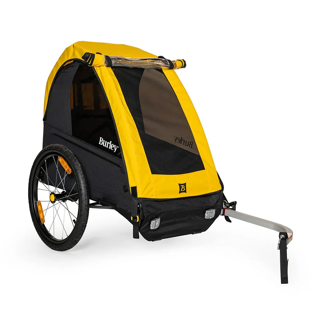 uPRISE Bikes Burley Bee Bike Single Child Trailer - Black/Yellow | Price match, 365 day return s, 18-Month Warranty, Finance Available & Free UK Delivery