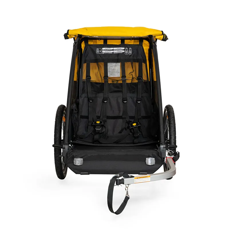 Burley Bee Child Double Trailer - Black/Yellow-2