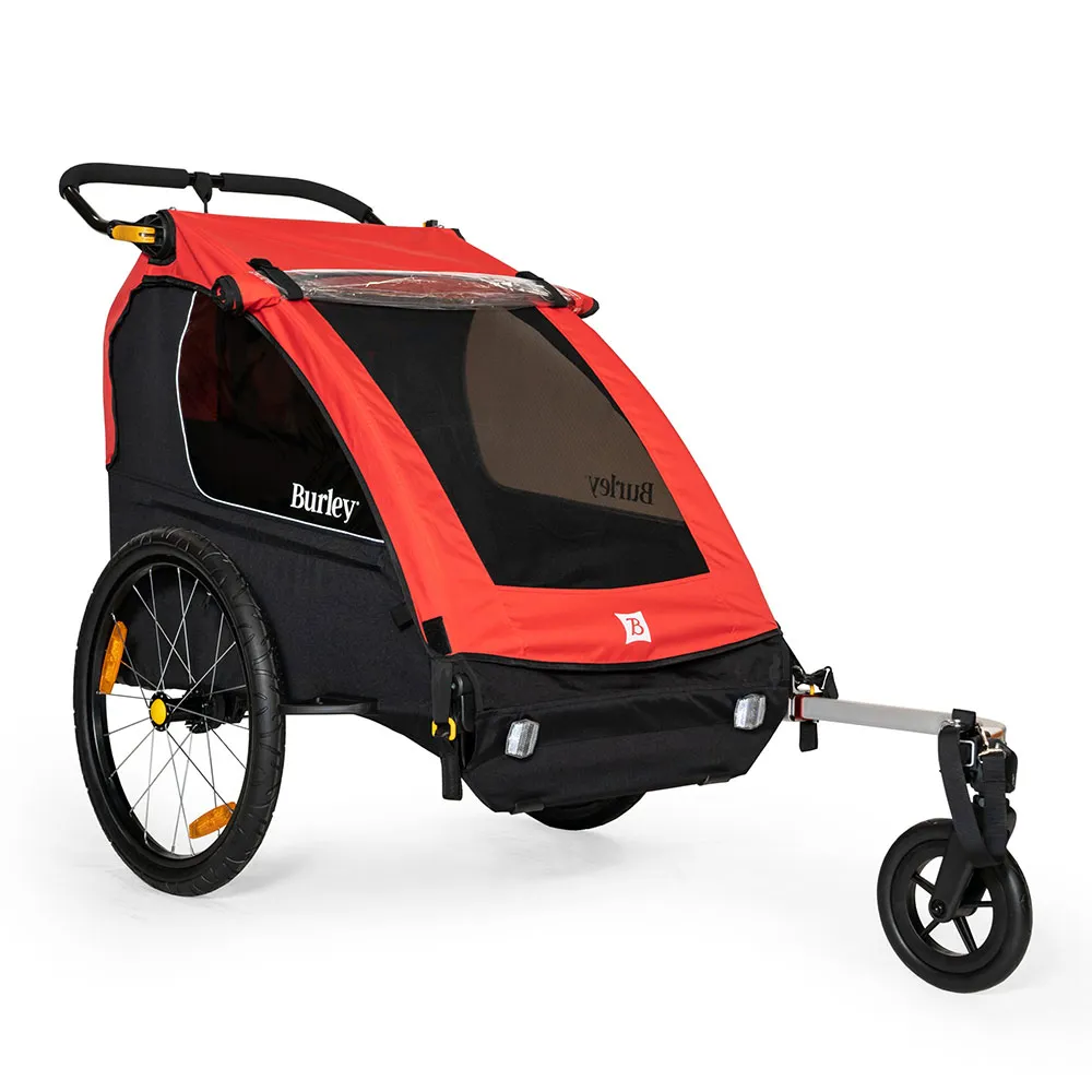 uPRISE Bikes Burley Honey Bee Bike Trailer/Stroller - Red | Price match, 365 day return s, 18-Month Warranty, Finance Available & Free UK Delivery