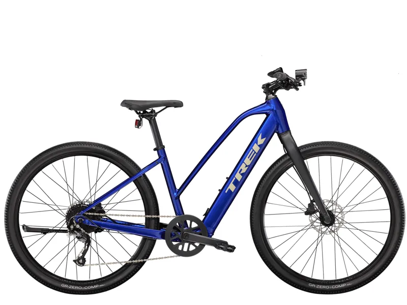 Trek Dual Sport+ 2 Stagger 252 Electric Hybrid Bike - Hex Blue