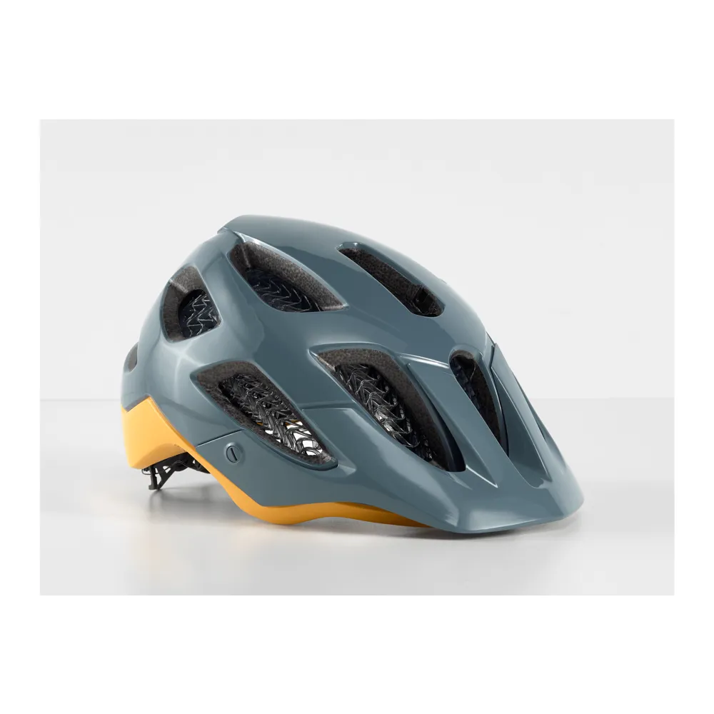 uPRISE Bikes Bontrager Blaze Wavecel MTB Helmet - Battleship Blue/Marigold | Price match, 365 day return s, 18-Month Warranty, Finance Available & Free UK Delivery