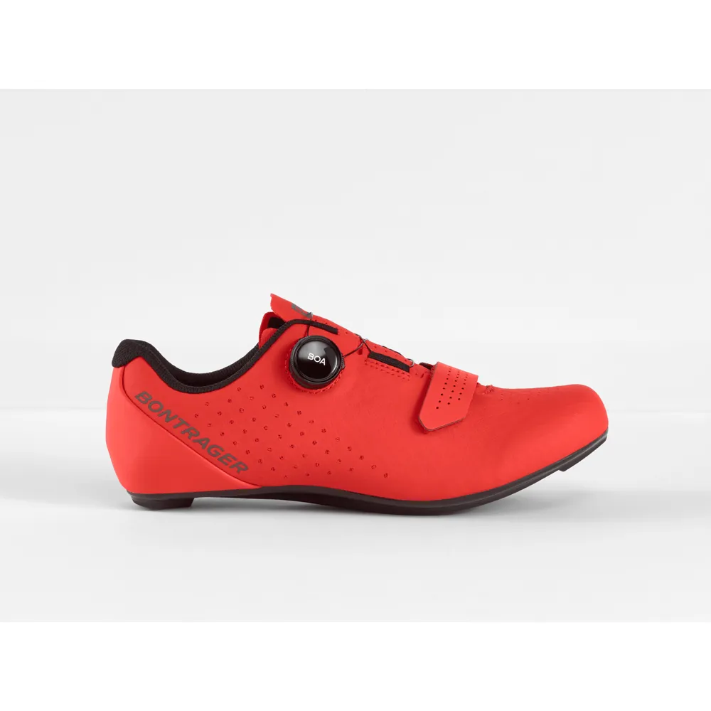 uPRISE Bikes Bontrager Circuit Road Shoes - Radioactive Red - Size 44 | Price match, 365 day return s, 18-Month Warranty, Finance Available & Free UK Delivery