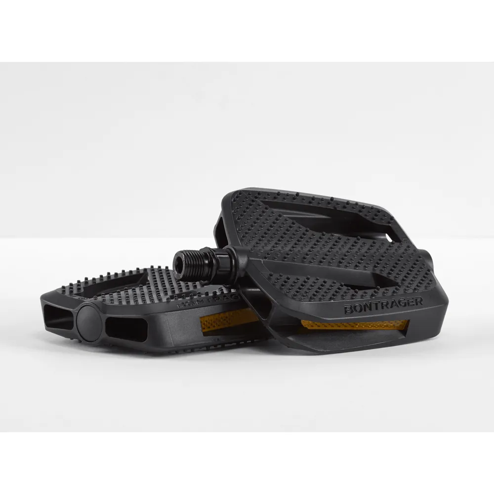 uPRISE Bikes Bontrager City Flat Pedals - 9/16 - Black | Price match, 365 day return s, 18-Month Warranty, Finance Available & Free UK Delivery