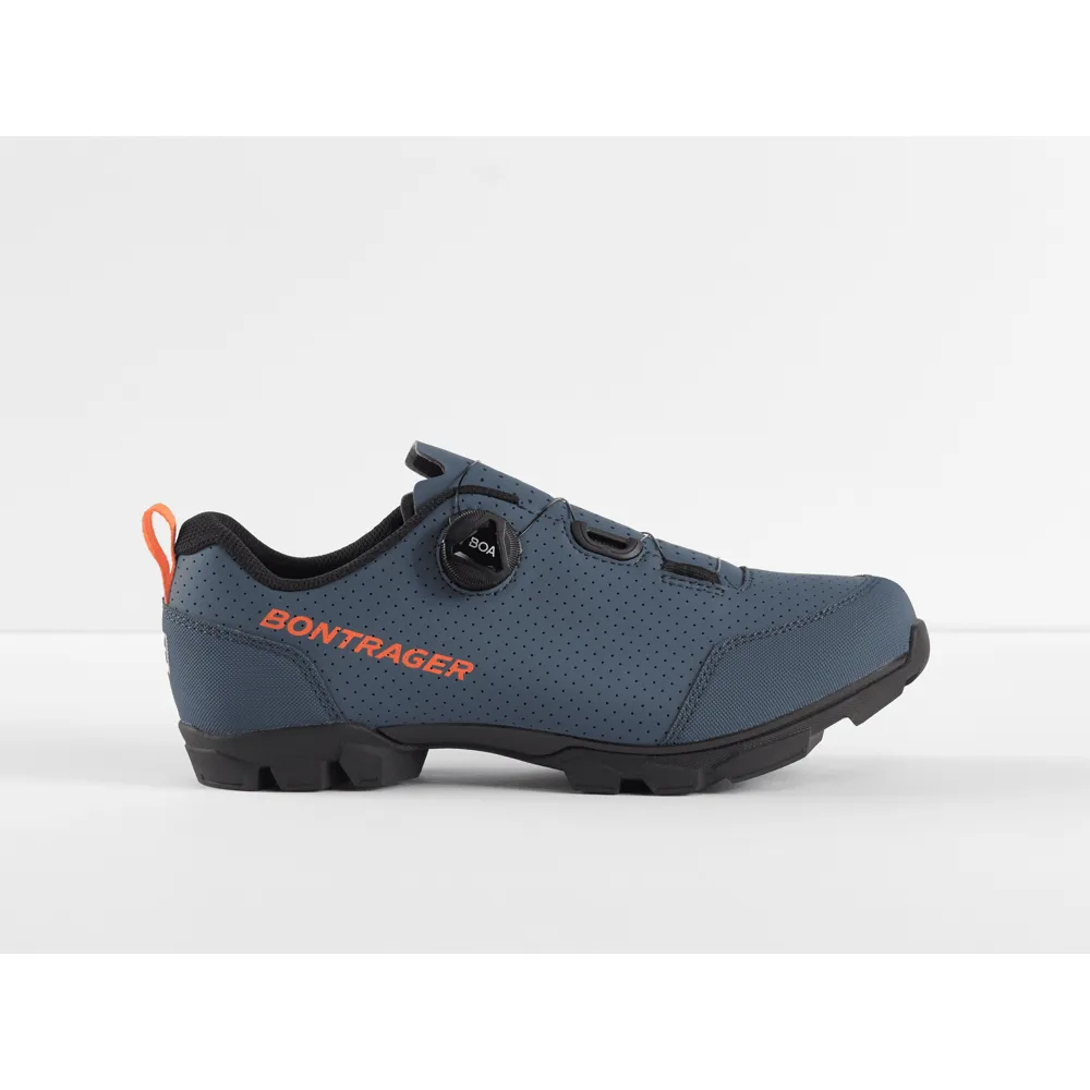 uPRISE Bikes Bontrager Evoke MTB Shoes - Battleship Blue/Orange | Price match, 365 day return s, 18-Month Warranty, Finance Available & Free UK Delivery